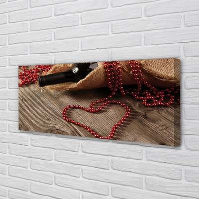 Quadro su tela Corallo per il cuore del vino