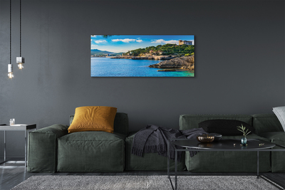Stampa quadro su tela Costa del mare della Spagna delle montagne