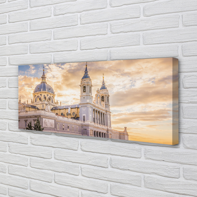 Foto quadro su tela Sunset della Cattedrale Spagna