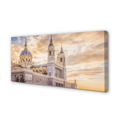 Foto quadro su tela Sunset della Cattedrale Spagna