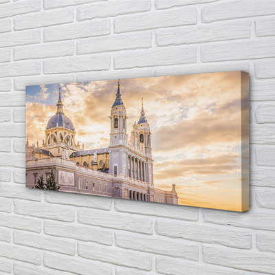 Foto quadro su tela Sunset della Cattedrale Spagna