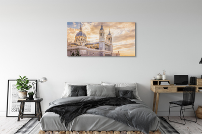 Foto quadro su tela Sunset della Cattedrale Spagna