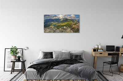 Quadro su tela Lago delle montagne