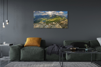 Quadro su tela Lago delle montagne