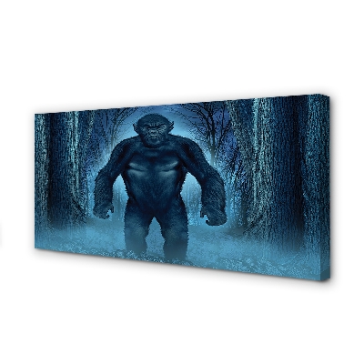 Quadro su tela Foresta di alberi gorilla