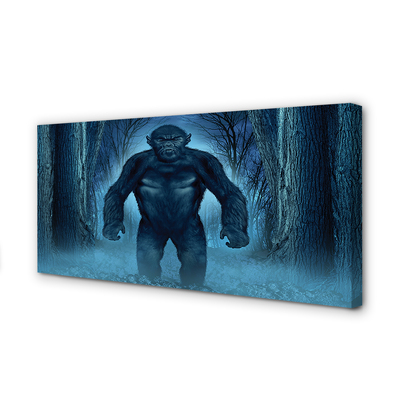 Quadro su tela Foresta di alberi gorilla