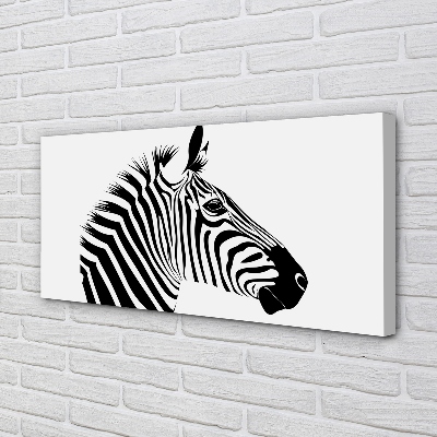 Quadro su tela Illustrazione zebra