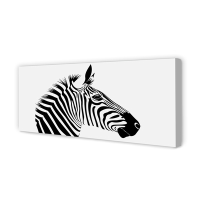 Quadro su tela Illustrazione zebra