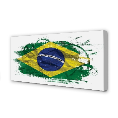 Quadro su tela Bandiera del Brasile