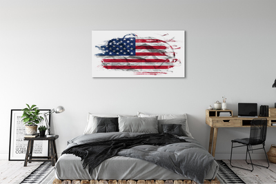 Quadro su tela Flag degli Stati Uniti