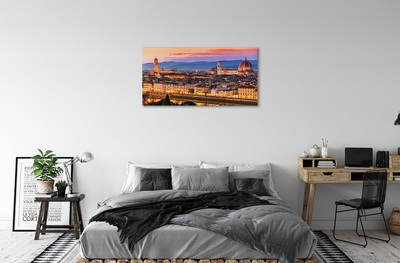 Quadro su tela Cattedrale notturna panorama Italia