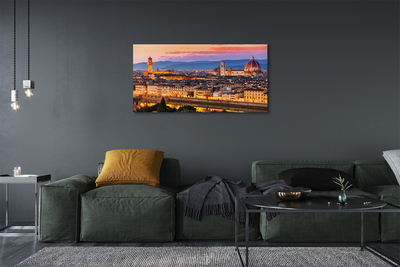 Quadro su tela Cattedrale notturna panorama Italia