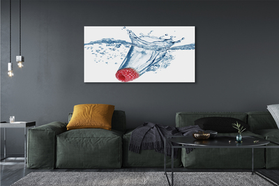 Quadro su tela Acqua di lampone