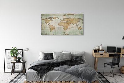 Quadro su tela Mappa bruciata