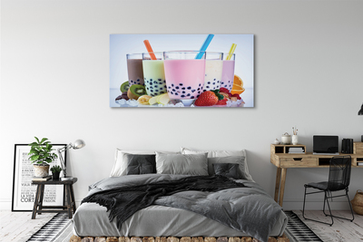 Quadro su tela Cocktail di latte con frutta