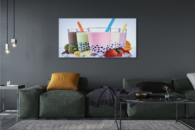 Quadro su tela Cocktail di latte con frutta