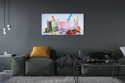 Quadro su tela Cocktail di latte con frutta