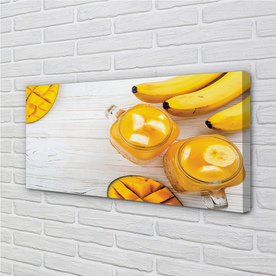 Foto quadro su tela Cocktail di banana mango