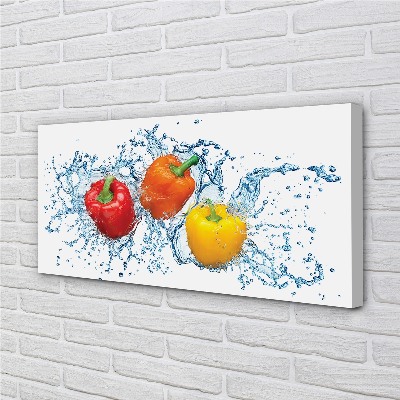 Quadro su tela Paprika Water