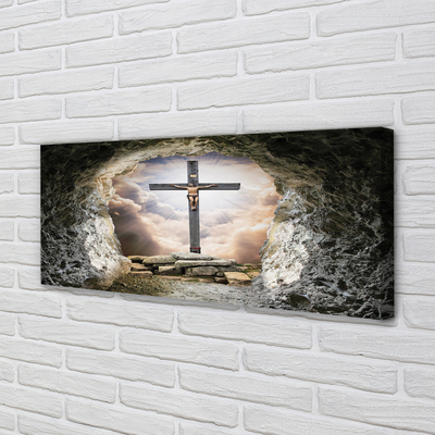 Quadro su tela Light Cross Light di Cave Gesù