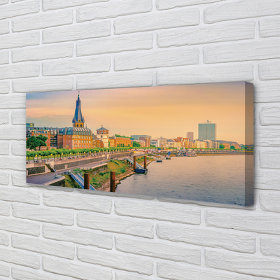 Stampa quadro su tela Germania Sunrise River