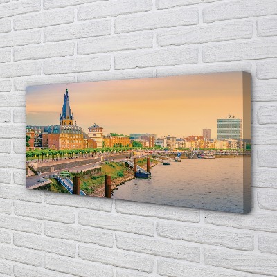 Stampa quadro su tela Germania Sunrise River