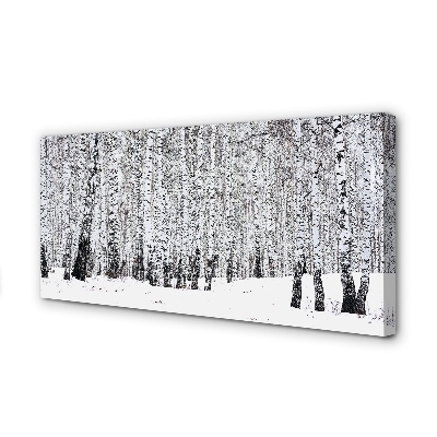 Quadro stampa su tela Alberi di neve invernali