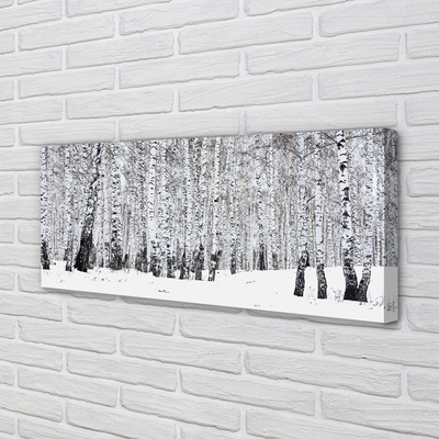 Quadro stampa su tela Alberi di neve invernali