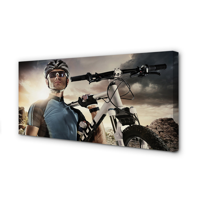 Stampa quadro su tela Bike di nuvole cicliste