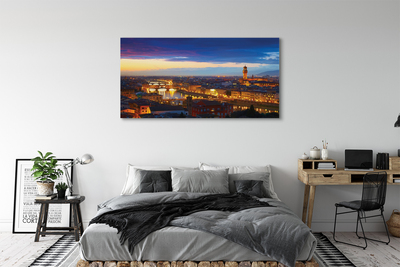 Foto quadro su tela Italia Panorama Night Bridges