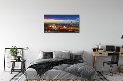 Foto quadro su tela Italia Panorama Night Bridges