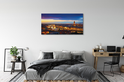 Foto quadro su tela Italia Panorama Night Bridges