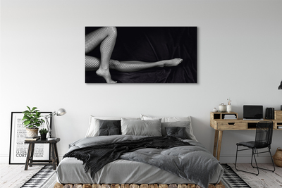 Foto quadro su tela Gambe cabaret in bianco e nero