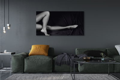 Foto quadro su tela Gambe cabaret in bianco e nero