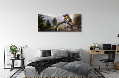 Quadro su tela Nuvole di mountain bike