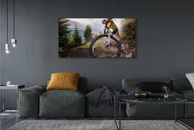 Quadro su tela Nuvole di mountain bike