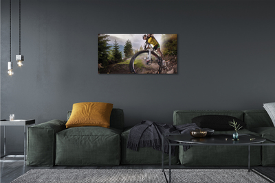 Quadro su tela Nuvole di mountain bike