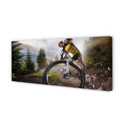 Quadro su tela Nuvole di mountain bike