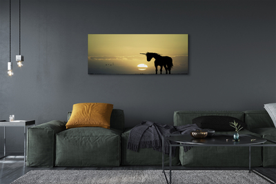 Quadro su tela Sunness Field Unicorn