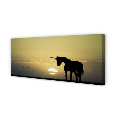 Quadro su tela Sunness Field Unicorn