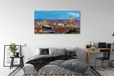 Stampa quadro su tela Panorama del tramonto in Italia