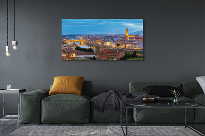 Stampa quadro su tela Panorama del tramonto in Italia