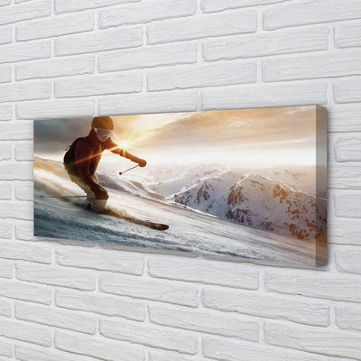 Quadro su tela Skis da uomo