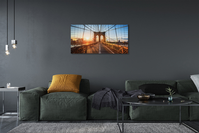 Quadro stampa su tela Sun East Bridge