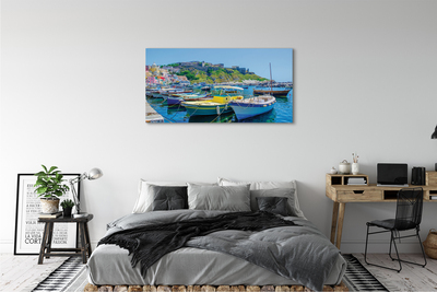 Quadro su tela Montagne navi marine