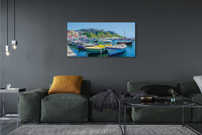 Quadro su tela Montagne navi marine