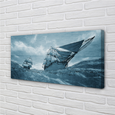 Quadro stampa su tela Storm Sky Sky Sea