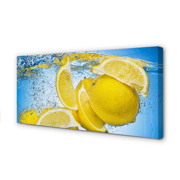 Quadro su tela Limoni in acqua
