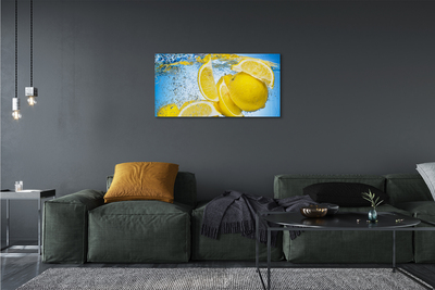 Quadro su tela Limoni in acqua