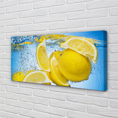 Quadro su tela Limoni in acqua